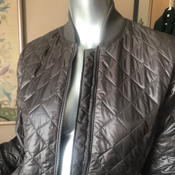 Columbia Omni-Heat Interchange Puffer Bomber Jacket Women’s XS Taupe Grey/Brown - Picture 4 of 16